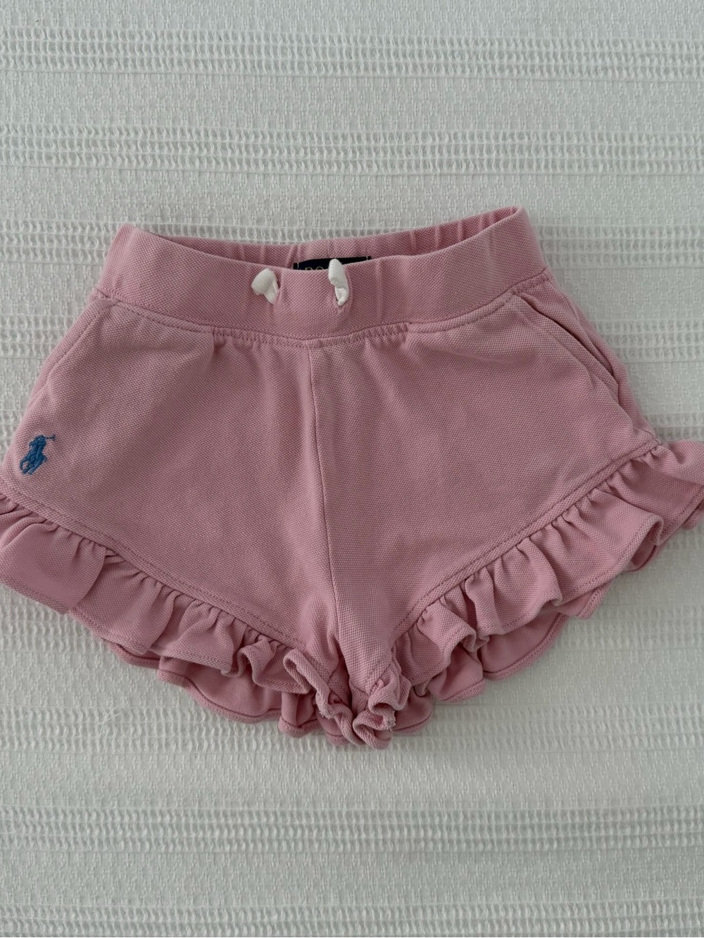 Polo by Ralph Lauren Pink Ruffle Hem Girls' Shorts
